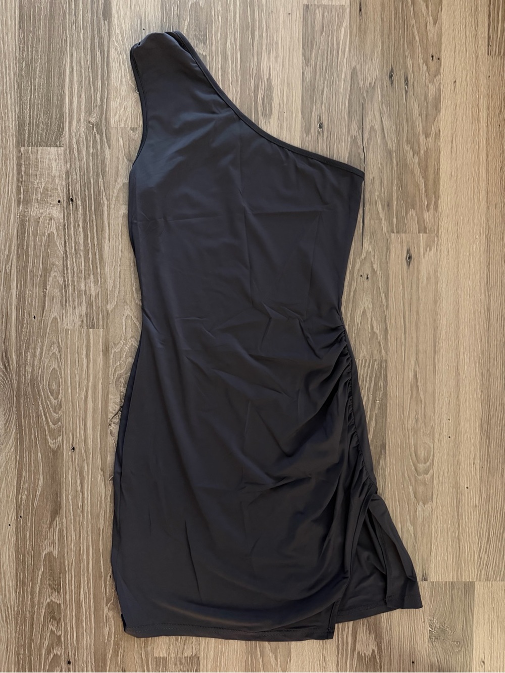 Princess Polly - One-Shoulder Dark Grey Dress
